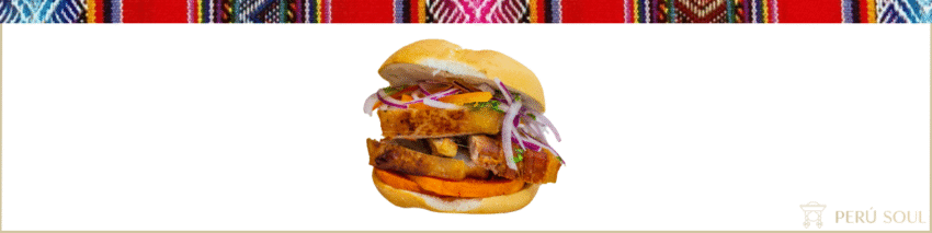 Peruvian Chicharron Sandwich
